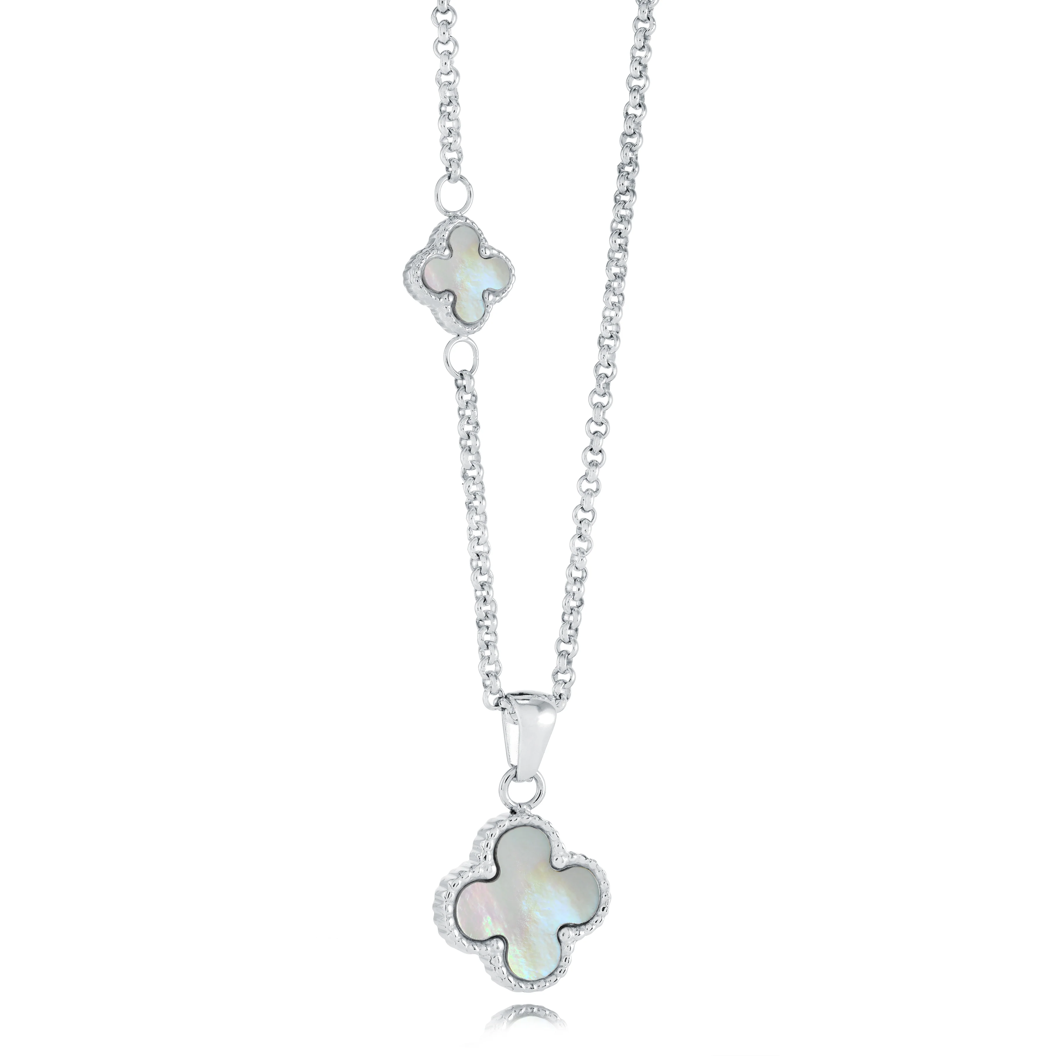15mm Reversible Lucky-Clover Necklace