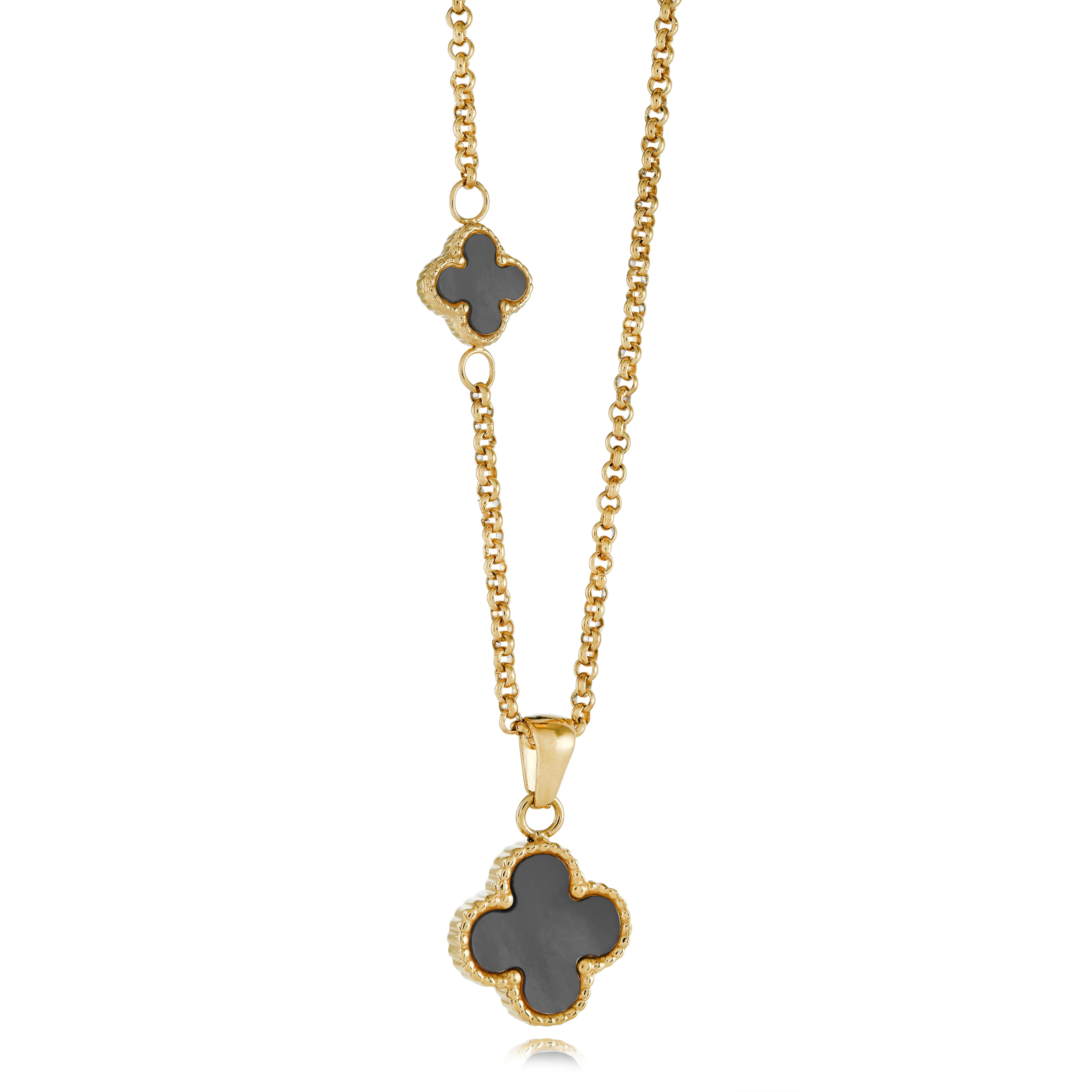 15mm Reversible Lucky-Clover Necklace - Image 4