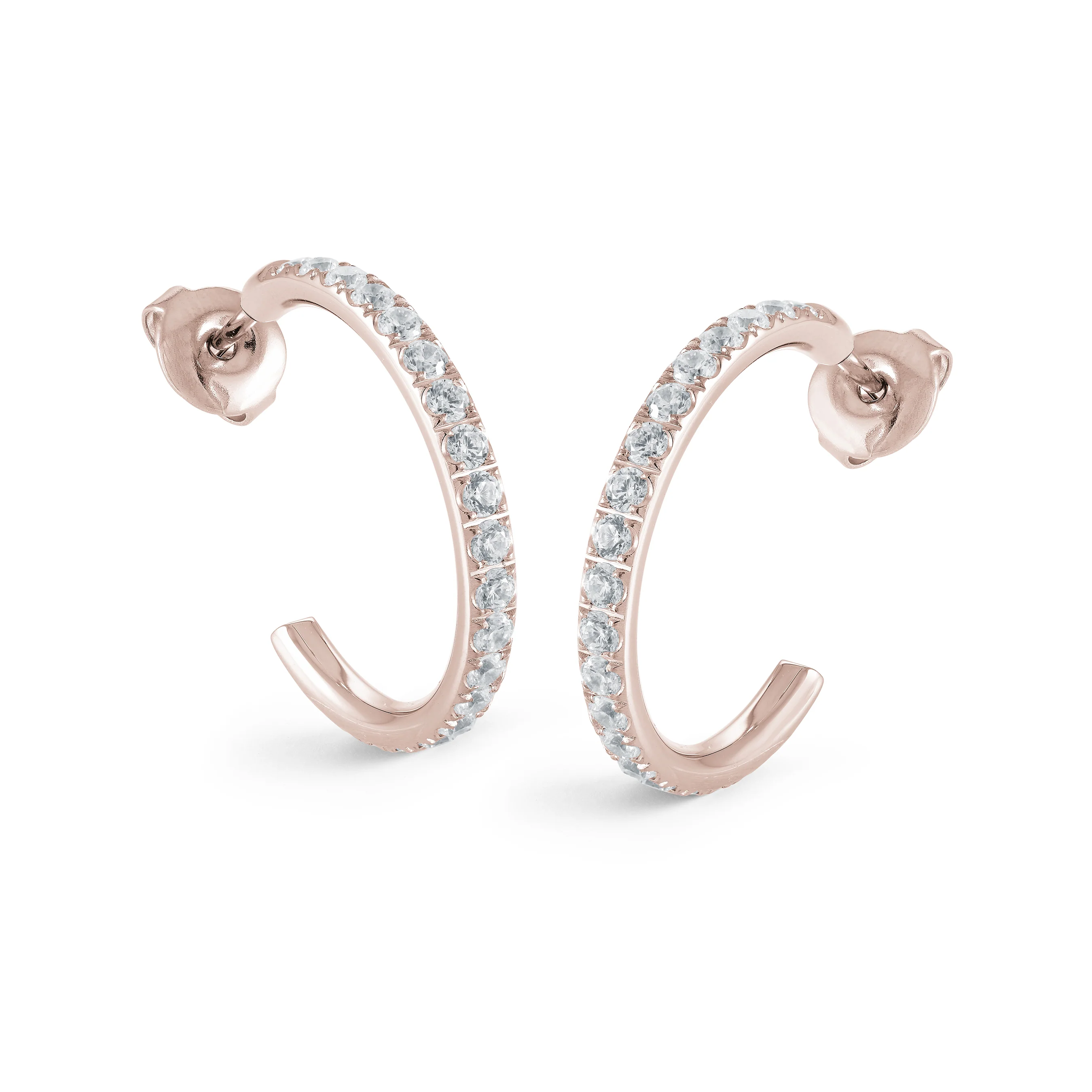 22mm Halfway Eternity Cz Hoops - Image 2