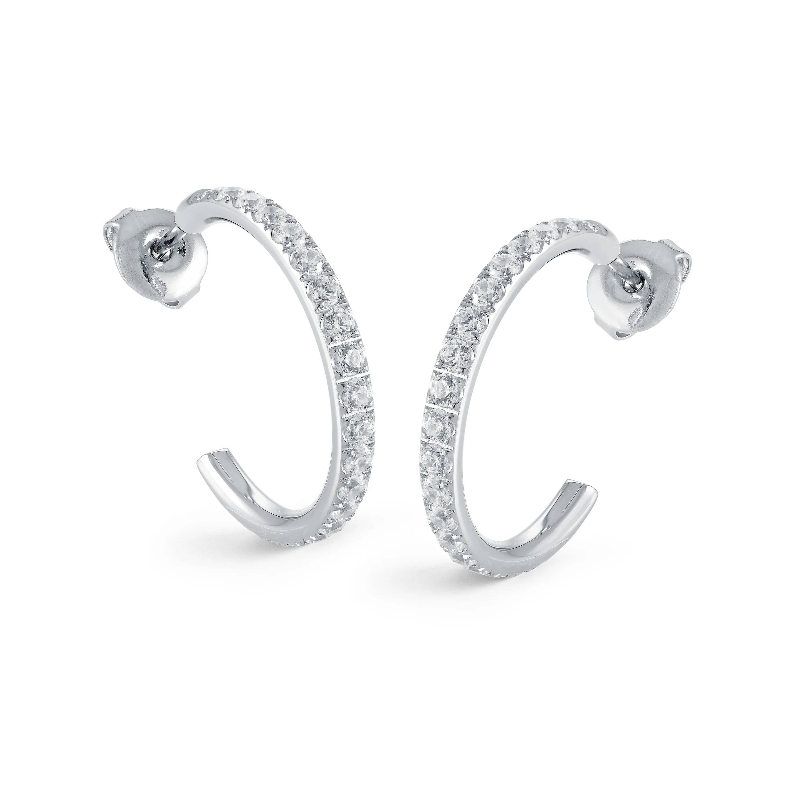 22mm Halfway Eternity Cz Hoops - Image 3