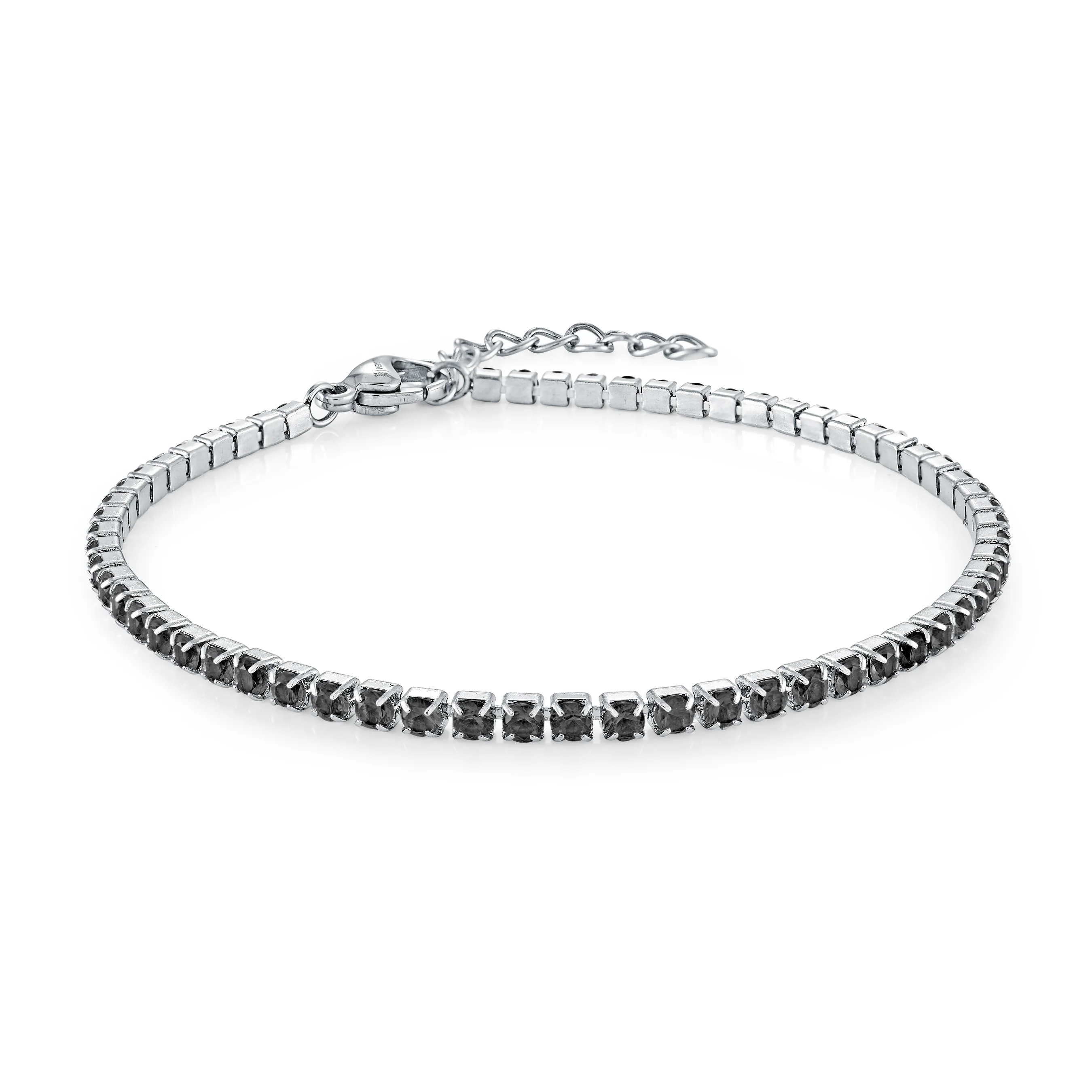2mm Colored Cz Micro Bracelet - Image 4