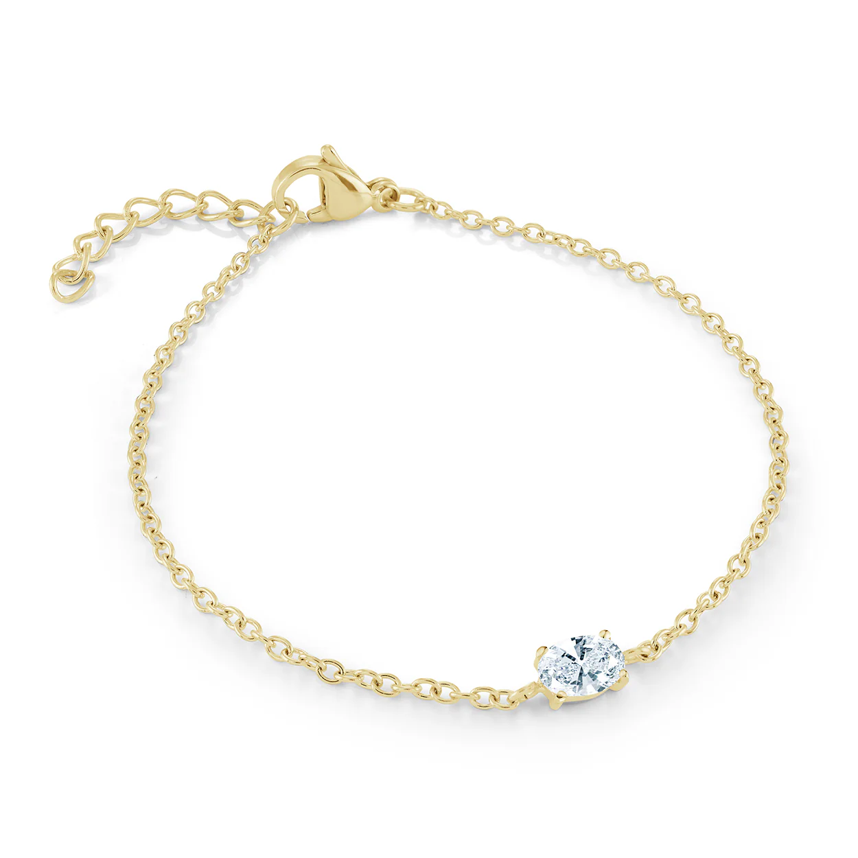 4mm Oval Cz Bracelet - Image 2