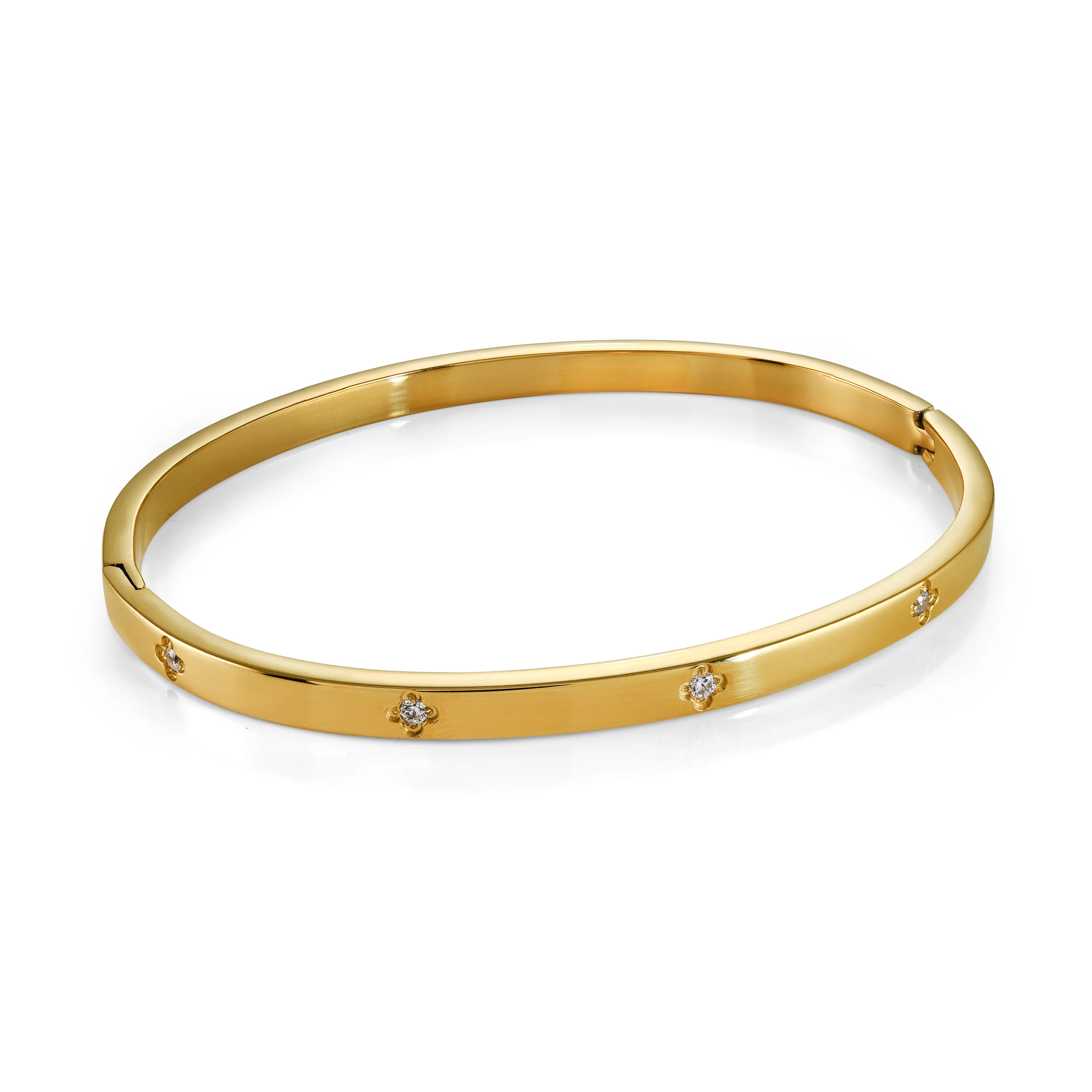 4mm White-Cz Bangle - Image 2