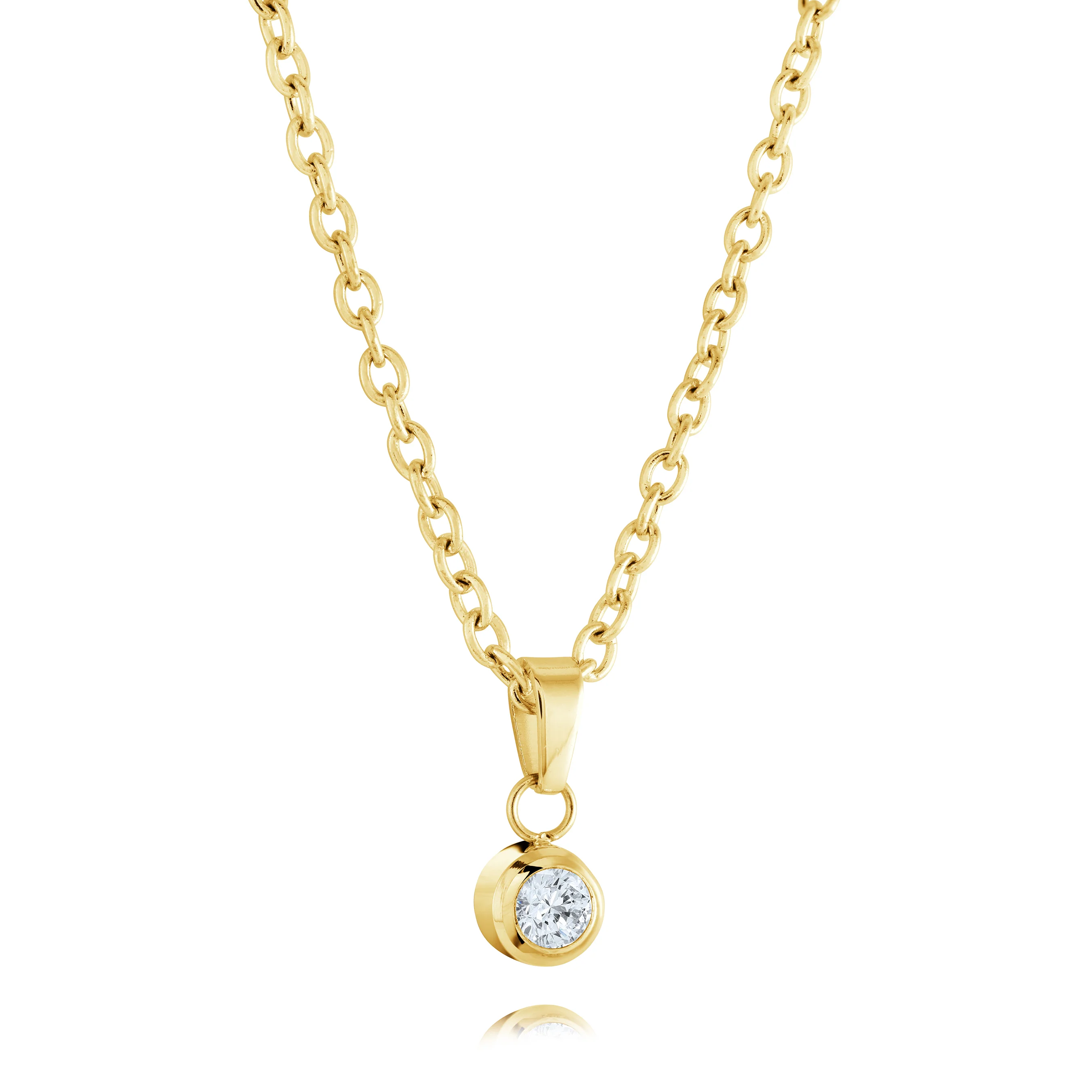 Bezel Cz Necklace - Image 2