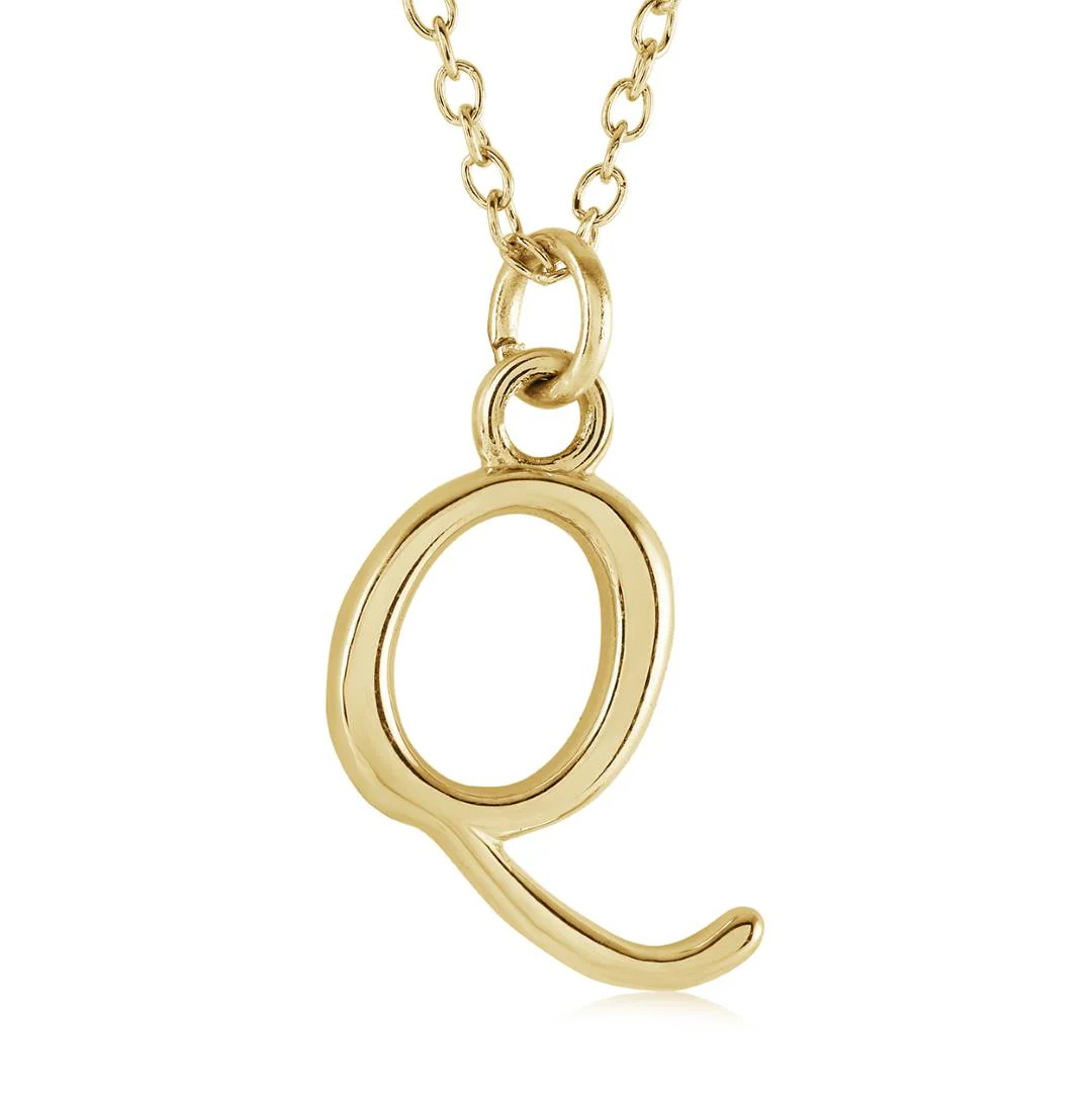 Cursive Initial Necklace - Image 34