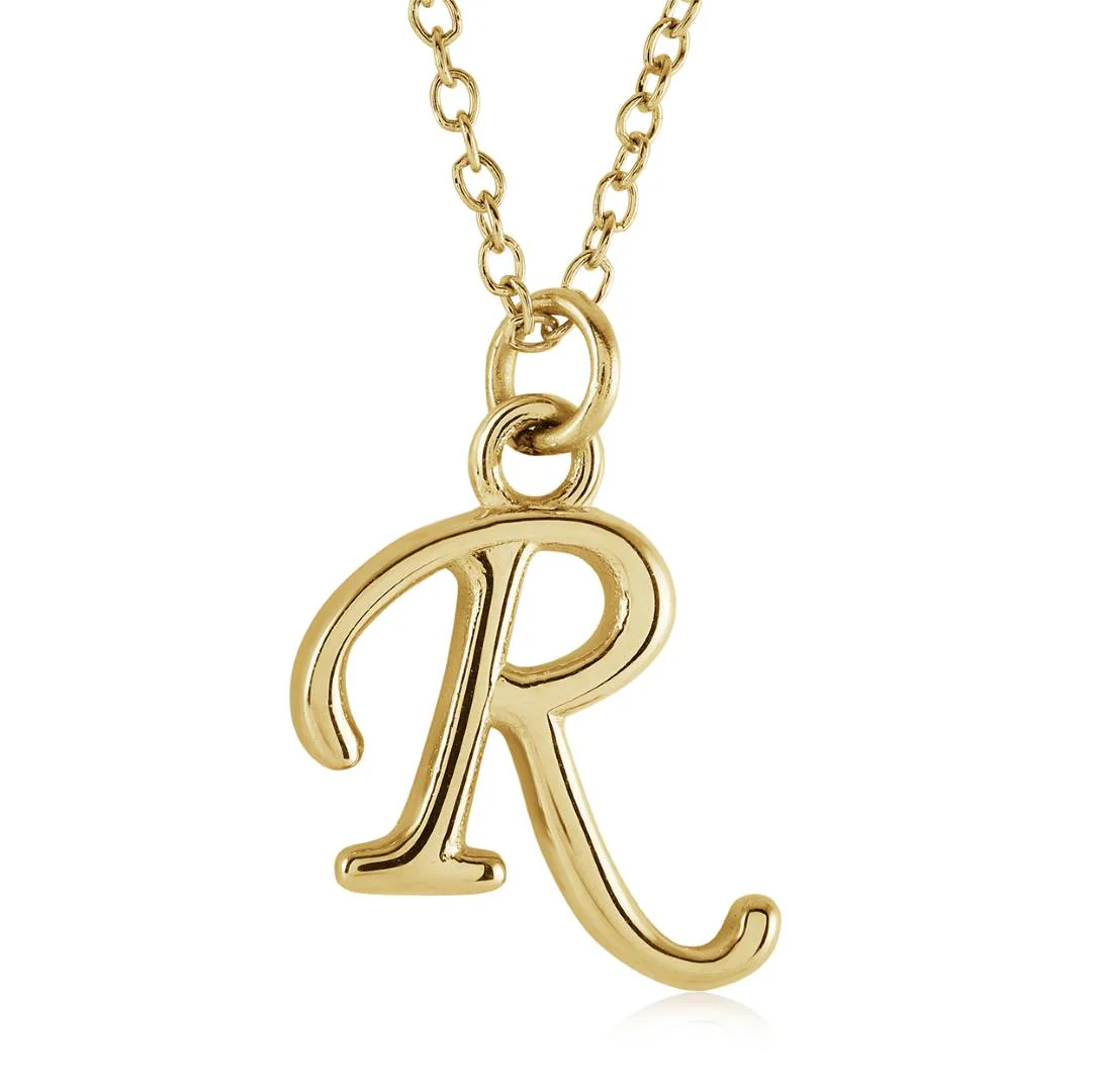 Cursive Initial Necklace - Image 36
