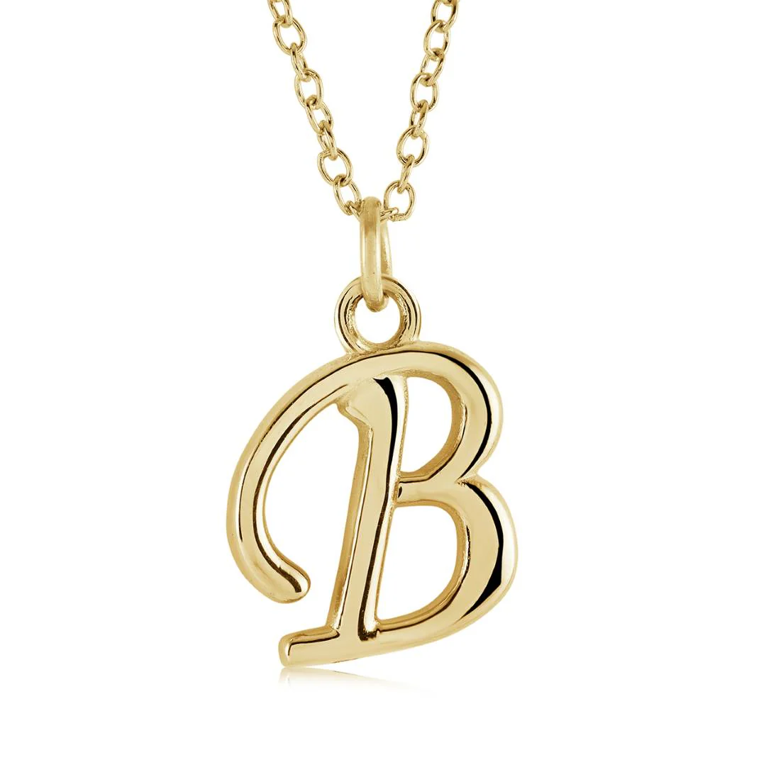 Cursive Initial Necklace - Image 4