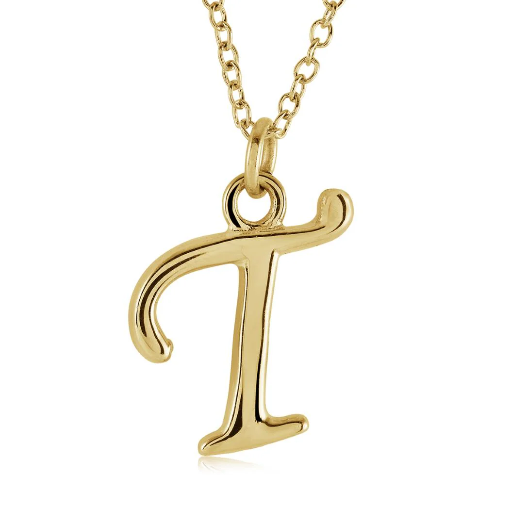 Cursive Initial Necklace - Image 40