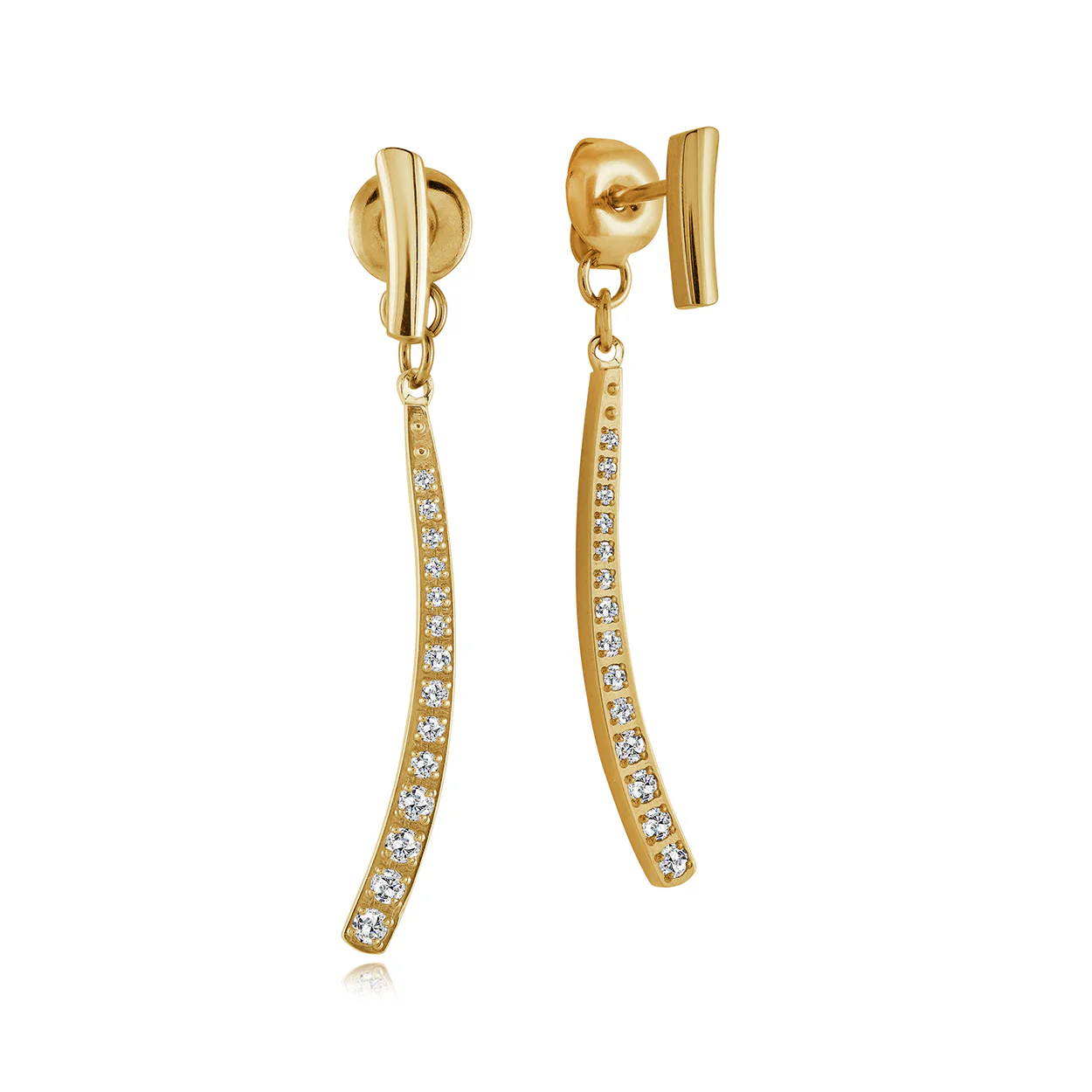 Cz Dangle Climber Studs - Image 2
