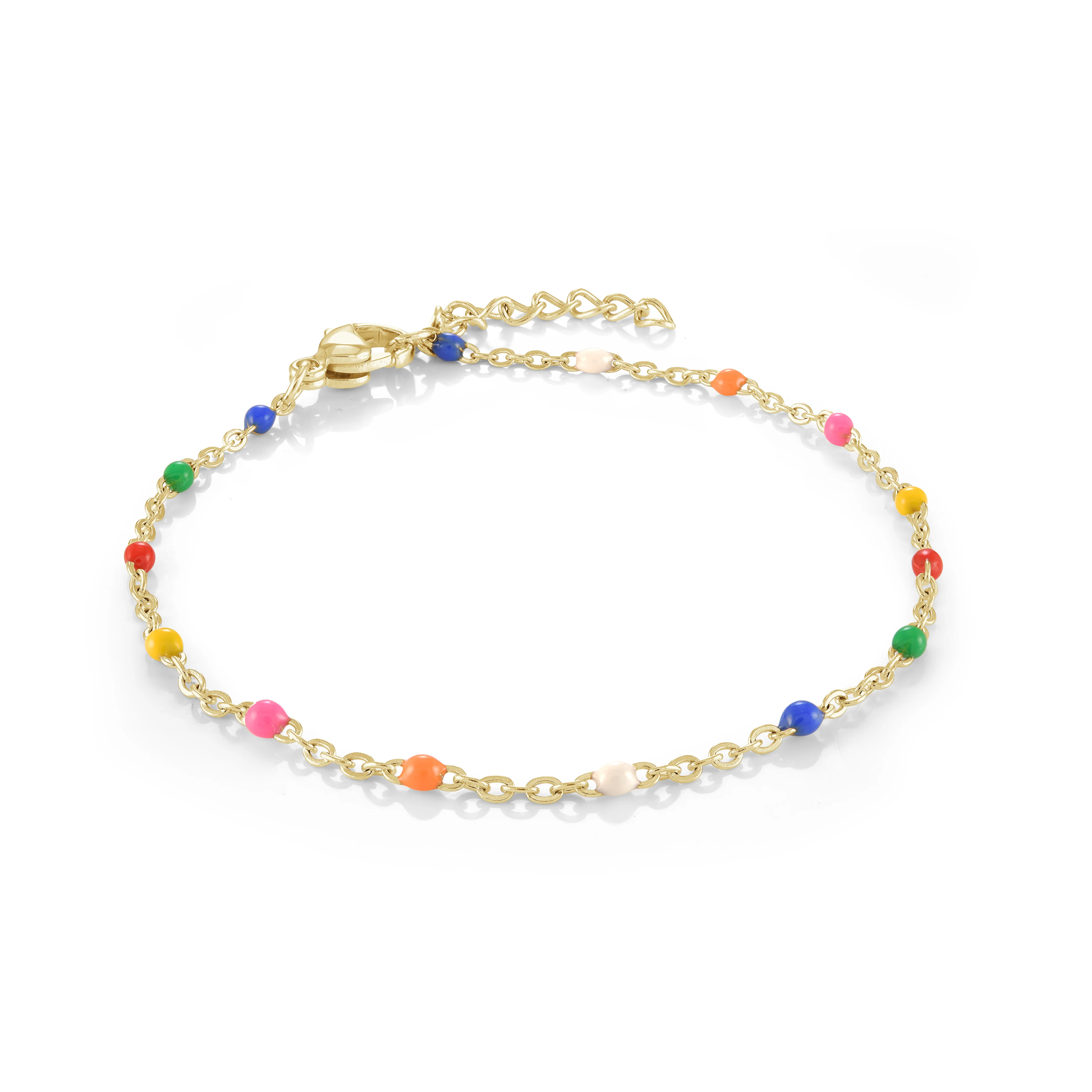 Multi Color Enamel Station Adjustable Bracelet - Image 2